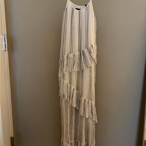 ATM Anthony Thomas Melillo White and Black Maxi Dress